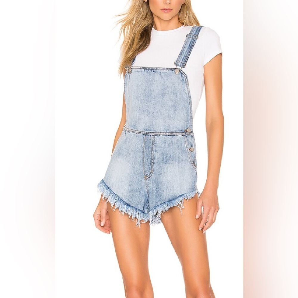 Superdown denim short overalls size 23